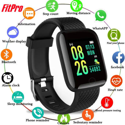 116 Plus สมาร์ทนาฬิกาสำหรับ Xiaomi บลูทูธผู้ชายผู้หญิงความดันโลหิต Monitor กีฬา Smartwatch Tracker Reminder Sleep