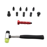 [HOT AIXUSACJWII 526] รถ Body Paintless Dent Repair Tool Removal Repair Hammer Tap Down Dent Tools With 9 Heads Rubber Screw On Tips