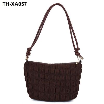 ❉ The new female bag bubble clouds beach brim single shoulder adjustable straps student contracted