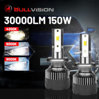 H4 H7 H11 LED Headlights 30000LM 3570 CSP H1 H8 H3 880 881 H27 9007 9008 H13 9012 HIR2 9005 9006 HB3 HB4 H9 150W 4300K 6000K 8K Bulbs  LEDs  HIDs