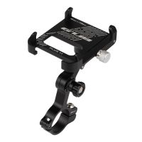 Mountain Bike MTB Aluminium Alloy Bicycle Phone Clip Mount Bracket Adjustable Rack Mobile Stand Holder for 4-6.7 inch Smartphone