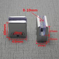 1 PC Medium Stainless Steel Glass Sandwich Panel Clip Medium Glass Clip Fixed Bracket Square Fish Mouth Clip Shelf Laminate