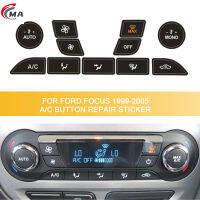 สติกเกอร์พีวีซีสำหรับ Ford Focus 1999-2005เครื่องปรับอากาศ AC ควบคุมสภาพอากาศแบบลอกติดกระดุมติดรถยนต์อุปกรณ์เสริมรถยนต์