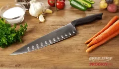 Ergo Chef Prodigy Series 12 Slicing knife Hollow Ground Blade; Brisket,  Turkey, Prime rib, Pork Roast Carving knife