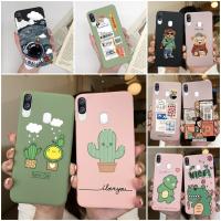 สำหรับ Samsung A40เคสลายการ์ตูนคู่รักเคสโทรศัพท์ซิลิโคนนิ่มภาพดอกไม้หัวใจสำหรับ Samsung Galaxy A40 A 40 SM-A405F 5.9