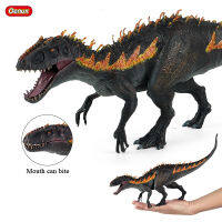 Oenux New Savage Dinosaur World Animals Indominus Rex Model Jurassic Tyrannosaurus Action Figures PVC Open Mouth Collect Kid Toy