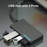 ฮับ Usb คอมพิวเตอร์จุดรวมยูเอสบีขนาดเล็ก Usb 4พอร์ตแบบพกพาสำหรับขยายการเชื่อมต่อคอมพิวเตอร์ของคุณบ้านและสำนักงานด้วยพอร์ตพิเศษบางเฉียบและดีไซน์ขนาดเล็ก