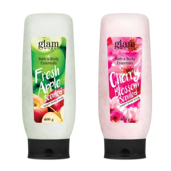 GLAMWORKS Cream Body Scrub 400g (Bath & Body Essentials) - 2024 Expiry ...