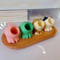 Funny Pen Holder Big Mouth Decktop Ornaments Creative Pen Rack 创意干饭猫笔筒小收纳