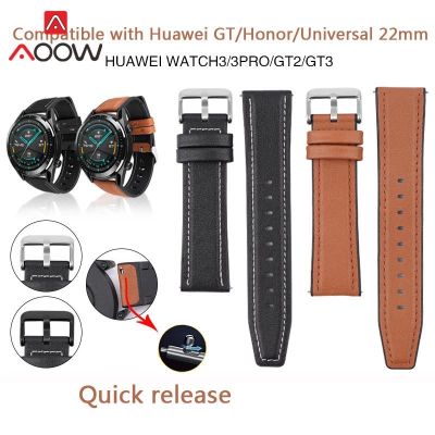 ✎๑♗ สายยางหนัง 20/22/24 มม. สำหรับ Huawei Watch GT 3 GT2 pro 42 มม. 46 มม. Quick Release ผู้ชายผู้หญิง TPU เปลี่ยนสร้อยข้อมือ