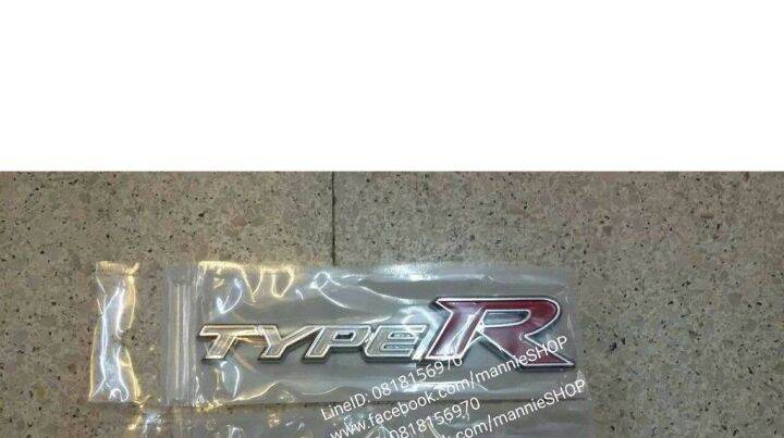 งานพลาสติกชุบโครเมี่ยมคำว่า-typer-ขนาด-3-3x14-9-ซม-ติดรถ-แต่งรถ-honda-ฮอนด้า-ประดับยนต์-ติดท้ายรถ-ติดกระจังหน้ารถ-type-r-สวย-งานดี-หายาก