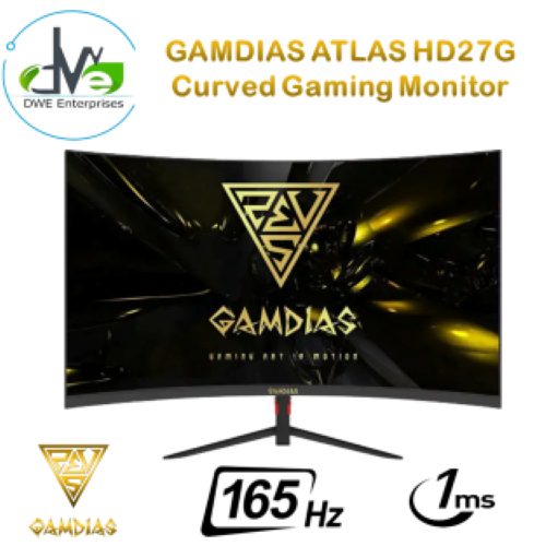 GAMDIAS ATLAS HD27G Curved Gaming Monitor | Lazada PH