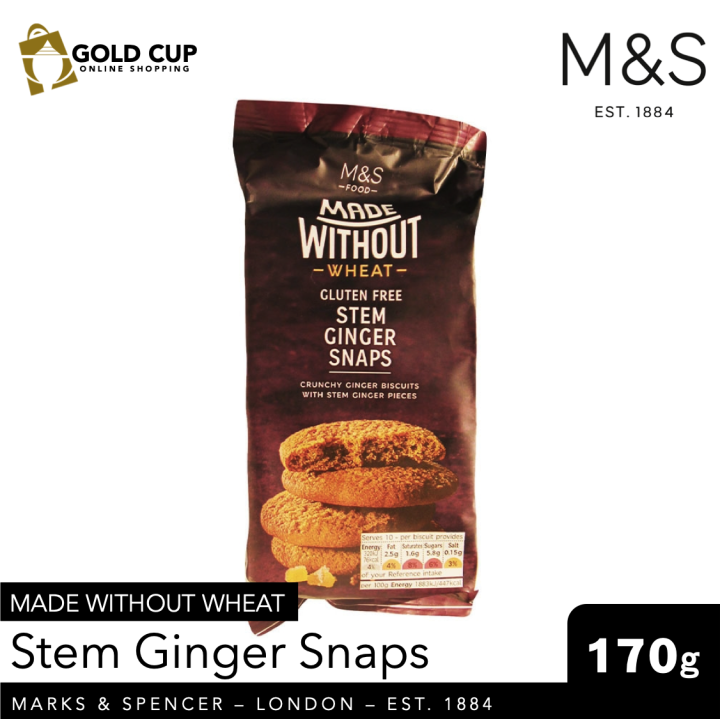 Marks & Spencer Food Made Without Wheat Stem Ginger Snaps (Cookies & Biscuits Gluten Free