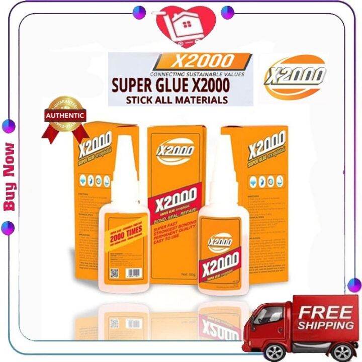 (Original) Super glue X2000 adhesive super strong liquid stick all