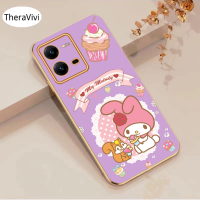 เคสโทรศัพท์กันกระแทกเข้ากันได้กับ Vivo Y73 4G V23 5G S12 5G V25 5G V25E คลุมทั้งหมด5G เคสตัวปกป้องกล้องถ่ายรูปกันกระแทกด้านหลังลายการ์ตูน