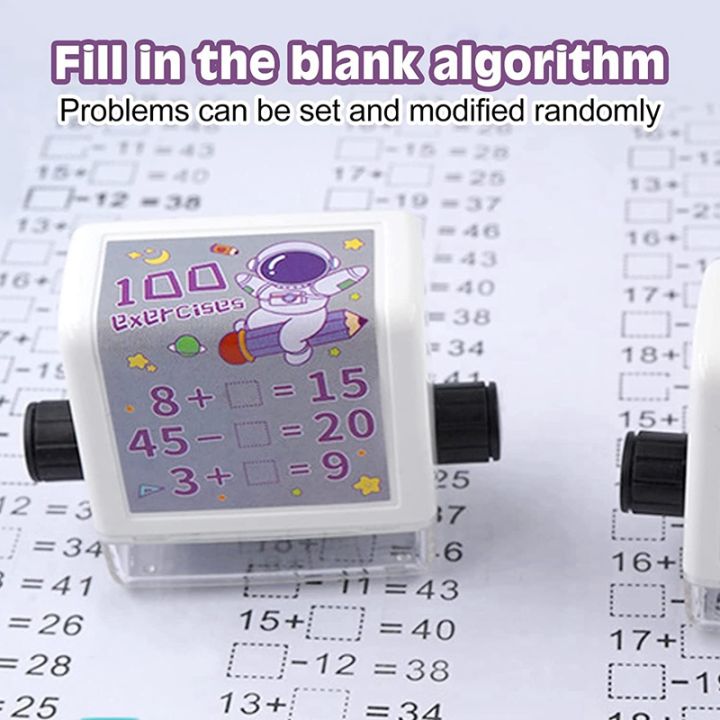 2-pack-math-teaching-roller-stamp-math-practice-stamps-math-stamp-roller-rolling-seal-of-mathematical-arithmetic-addition-and-subtraction-within-100