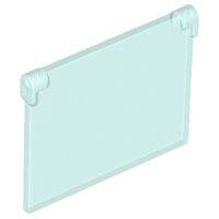 Lego part (ชิ้นส่วนเลโก้) No.60603 / 86210 / 35318 Glass for Window 1 x 4 x 3 - Opening