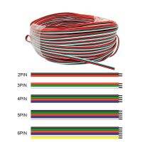 สายสาย LED 5 Meters-30Meters 2Pin 4Pin 3Pin 5Pin สายสายพ่วง6ขาสำหรับ WS2812B WS2811 2835 5730 SK6812 RGBW Rgbct 6Pin 5050เส้นไฟ RGB