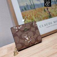 (from Factory) CC922 SNAP WALLET IN SIGNATURE CANVAS WITH DANCING KITTEN PRINT