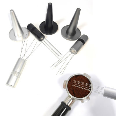 6 Needles Powder Adjustable Barista Accessories Stainless Steel Rotary Stirrer Espresso Coffee Tools