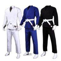 Jujitsu Gi ชุดกิโมโน BJJ 450Gsm น้ำหนักเบาสีขาวสีดำสีฟ้า