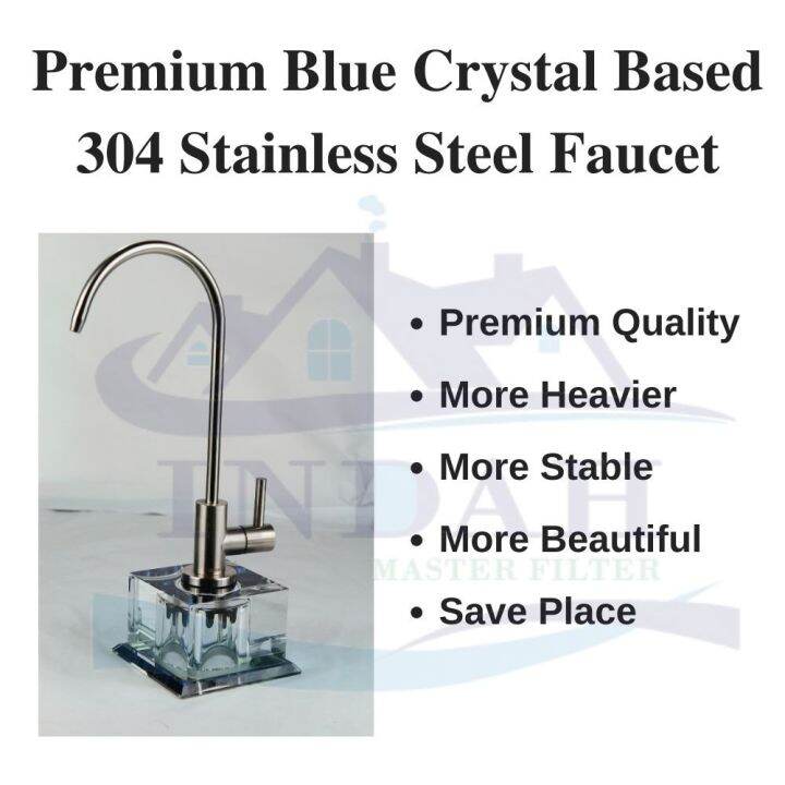 Premium Crystal Base SUS 304 Stainless Steel External Faucet(suitable