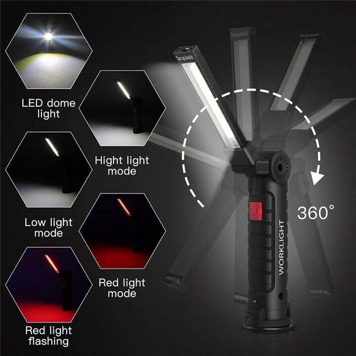 new-cob-led-tactical-flashlight-usb-rechargeable-torch-waterproof-work-light-magnetic-lanterna-hanging-lamp-for-night-lighting-rechargeable-flashlight