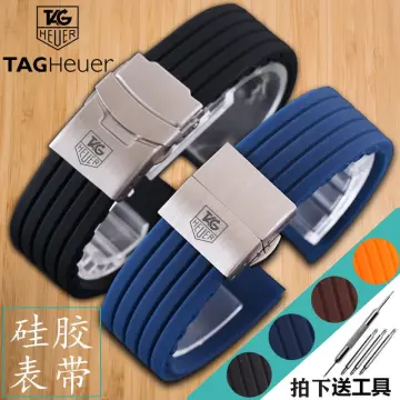 22mm Silicone Watch Strap for Tag Heuer Racing F1 WAZ2113 Sports Watch  Series Diving Waterproof Strap Rubber Men Watch Band - AliExpress