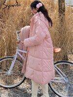 ﹉♘ Syiwidii Thicken Warm Parkas for 2023 New Fashion Sleeve Hooded Coat Loose Jackets