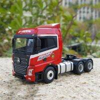 Diecast 1:64 Sany Tractor Hero Edition รถบรรทุกหนักเครื่องยนต์คอลเลกชันโมเดลรถกึ่งรถบรรทุกแบบคงที่อุปกรณ์ตกแต่ง