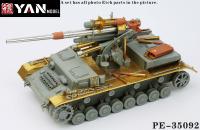 PE-35092รุ่น Yan 135 88mm Flak 36 ON pz.kpfe.iv ausf.h (สำหรับ Dragon 6829)