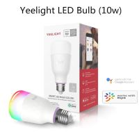 【✔In stock】 lg9j5o Mall Yeelight หลอดไฟ Yldp06yl 10W 800lm Rgb E27ควบคุมด้วยเสียงแบบไร้สายโคมไฟอัจฉริยะตัวเลือกสีรุ่นที่มีสีสัน