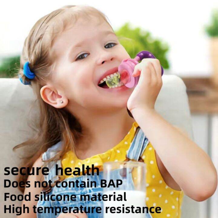 Baby fruit pacifier silicone cradle baby pacifier Children feeding food