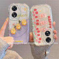 เคสโทรศัพท์ OPPO A18 A38 A58 A78 NFC 4G 5G เคส Phone Case ตุ๊กตามาคารอนน่ารัก3D สีสำหรับฤดูร้อนเคสนิ่มซิลิโคนกันกระแทก2023