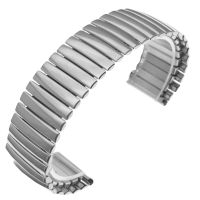 Stainless Steel Watch Band 12mm 14mm 16mm 18mm 20mm 22mm 24mm Elastic Strap Loop Wrist Expansion Belt Strech Bracelet blackby Hs2023