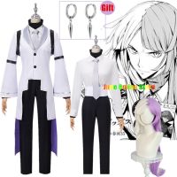 Anime Bungou Stray Dogs 4Th Season Sigma Cosplay Costume Uniform Suit With Tie Halloween Christmas Party Outfit For Men Women