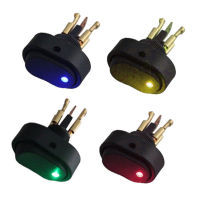 1 PCS LED Light 12V 30Amp 30A Car Boat Auto Rocker SPST Toggle Switch Blue Green Yellow Red Power Points  Switches Savers