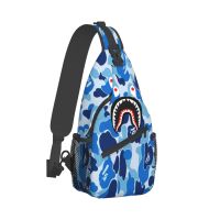 Bapes Camouflage Camo Sling Bag Chest Crossbody Shoulder Sling Backpack Outdoor Sports Daypacks Casual Bag Running Belt