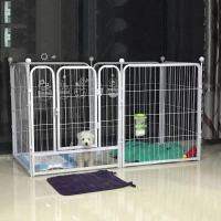 กรงสุนัขปรับขนาดได้（160x80x100cm) กรงสัตว์เลี้ยง พื้นที่ขนาดใหญ่ Pet Cage คอกสุนัข คอกสัตว์เลี้ยง กรง รุ่นแข็งแรง Size XL เปลี่ยนรูปแบบขยายขนาดได้ สัตว์เลี้ยงสุนัขรั้วรั้วในร่มที Dog Cage