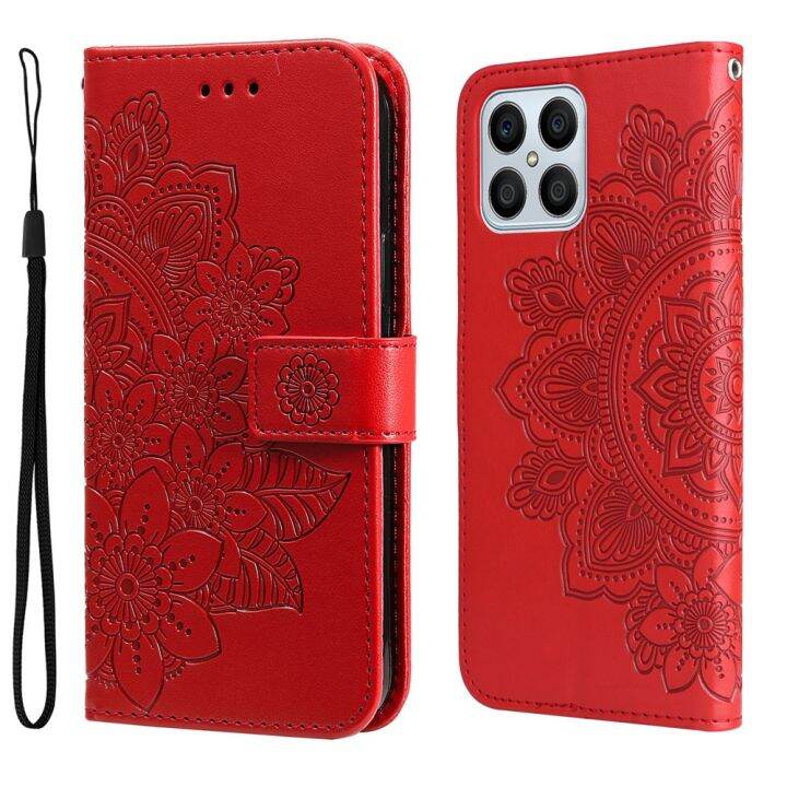 เคสโทรศัพท์กันกระแทกสำหรับ-huawei-honor-x9-x8-x7-x6-honor-x9a-x8a-x7a-กระเป๋าสตางค์แม่เหล็กช่องเสียบบัตรเป็นหนังเคสเคสแบบพับปิดได้