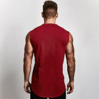 Mens Fitness Workout Sporting Sleeveless O-Neck Vest Fashion Casual Tank Top Training Gym Running Breathable Singlets