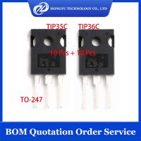 10 Pasang = 20 Buah TIP35C TIP36C TIP35 TIP36 TRANS PNP 100V 25A TO247-3 10 Buah + 10 Buah Transistor