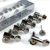 New Cosmo Black Guitar Locking Tuners Electric Guitar Machine Heads Tuners JN-07SP Lock Black Nickel Tuning Pegs