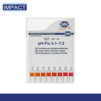 กระดาษวัดค่าpH ชุดทดสอบpH ชุดค่ากรดด่าง ชุดทดสอบคุณภาพน้ำ ทดสอบค่า pH-Fix 5.1-7.2/100 แผ่น MN#92140 (ออกใบกำกับภาษีได้)