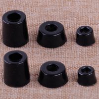 【LZ】▽✵✹  Almofada de borracha cônica suporte preto amortecedor resistência ao skid alto-falante gabinete móveis cadeira caixa de mesa S M L 8pcs