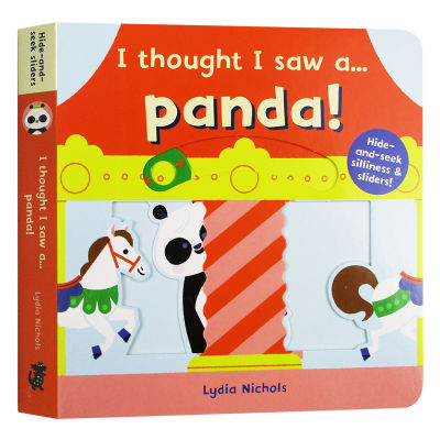I seem to have seen a pandas original English picture book I thought I saw a panda hide and seek game interactive operation paperboard Book Childrens English Enlightenment cognition English original book