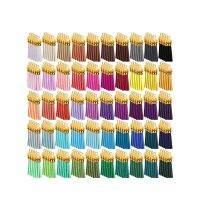 250 Pieces Keychain Tassels Bulk Colored Leather Pendants for DIY Keychain and Craft, 50 Colors