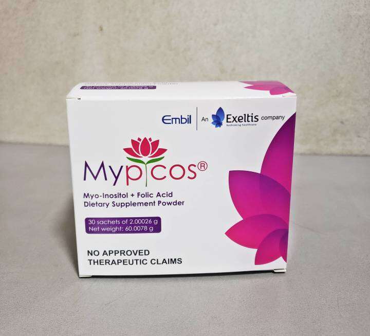 Mypicos Myo-Inositol Folic Acid Dietary Supplement Powder 1 Box 30 ...