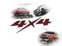 ถูกและดีมีที่นี้ ป้ายสติ๊กเกอร์ติดรถยนต์  สติกเกอร์กระบะ d max All new4x4 4x4 ( 2 ชิ้น/ชุด ) สิ้นค้าดีมีคุณภาพ* **จบในร้านเดียว**