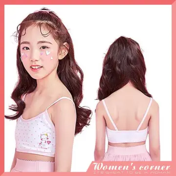 Kids Girls Bra Comfortable Puberty Girls Underwear Young Girl Students Training  Bra Underwear Vest for Teenage Children (Color : Pink, Kid Size : 14) :  : Clothing, Shoes & Accessories